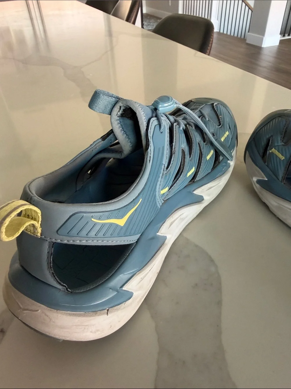 HOKA One One Hopara Women’s Blue Athletic Slip-on Trail Hiking Sandals. Sz 9.5